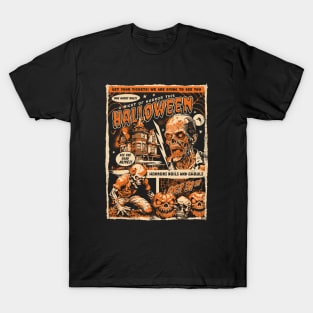 Vintage Horror Movie Poster Style Design - Zombies Halloween T-Shirt